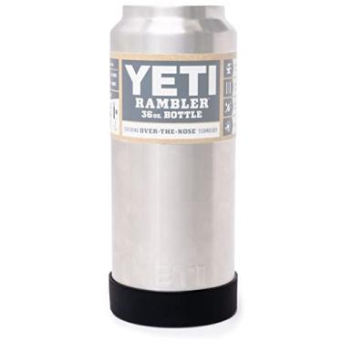 Imagem de Thermalyfe Capa De Silicone Para Bota Perfil Baixo Garrafas E Copos Yeti Rambler (Preta, Resistente 36 Oz)