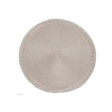 Imagem de Kit de 3 ou 6 peças conjunto redondo para mesa de jantar e prato de descanso(Bege-6 Peças)