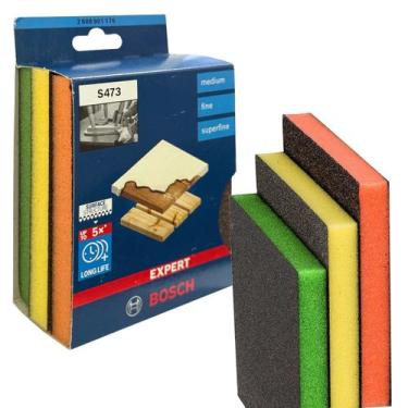 Imagem de 01 Kit de Esponjas Abrasivas Bosch S473 Expert com 3 Unidades 2 608 90