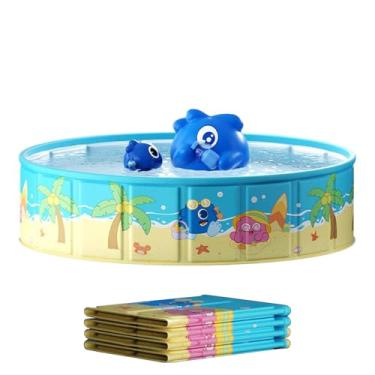 Imagem de Piscina Infantil - Piscina Para Crianças E Cães | Brinquedo Portátil Dobrável Menino Menina Jardim Exterior
