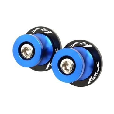 Imagem de jininshengxindianzi Compatible With FZ1 FZ-1 2006-2015 FZ6 N S 2004-2016 FZ8 FZ-8 2010-2018 Swingarm Spools Sliders Stand Screws CNC Motorcycle M6 Bolts(FZ1 Blue)