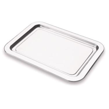 Imagem de Bandeja Rasa Pop De Aço Inox Forma Para Servir 35cm Multiuso