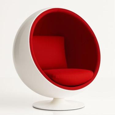 Imagem de Poltrona Ball chair Vermelha - Linn Design Decor