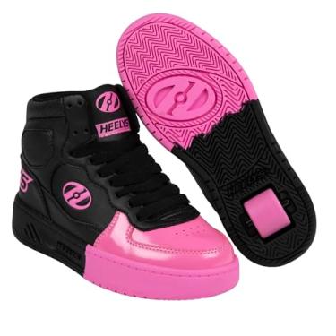 Imagem de HEELYS Sapato de salto com rodas para meninas, preto/rosa, 2 crianças pequenas