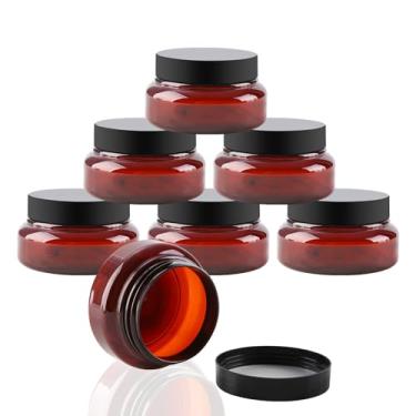 Imagem de Embalagem com 24 recipientes de plástico de 142 g com tampas e etiqueta à prova d'água sem BPA – Recipientes cosméticos transparentes recarregáveis para manteiga corporal, esfoliantes de açúcar, creme