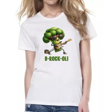 Imagem de Camiseta Baby Look Brocolis Rock Roll - Alearts, GG