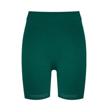 Imagem de Bermuda Legging Trifil Feminina Academia Poliamida Esportiva, Verde, G