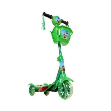 Imagem de Brinquedo Patinete Infantil Patrulha Canina 3 Rodas Com Luz E Som E Ce