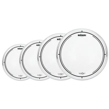 Imagem de Kit Pele W2 Tons Surdo Bumbo Hidráulica 10 12 14 22 Williams