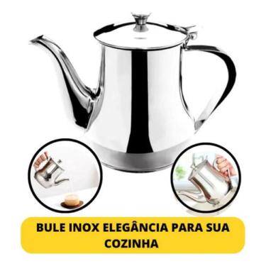Imagem de Bule De Inox Para Café Chá Leite Com Alça E Tampa 400ml - Western