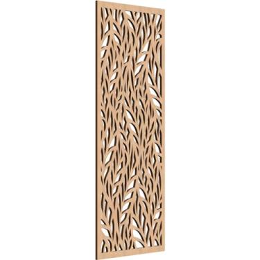 Imagem de Ekena Millwork WALW14X35X0250OVEHI Ortonville Painéis de parede de madeira decorativos Fretwork, 33 3/20.3 cm L x 34 3/20.3 cm A, Nogueira