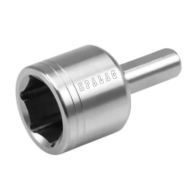 Imagem de KPALAG Adaptador de broca de soquete de tesoura de aço inoxidável atualizado compatível com furadeiras elétricas de 3/20.3 cm e 1/5.1 cm para conectores hexagonais de 3/10.2 cm