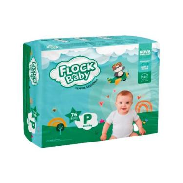 Imagem de Fralda Descartável Flock Baby Sempre Sequinha Hiper P 76 Unidades