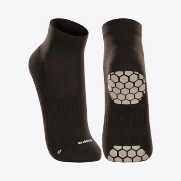 Imagem de Kit 3 Pares de Meias Lupo Cano Curto Pilates 03310-103, Preto, M