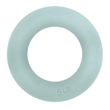 Imagem de simhoa Power 5lbs Weight 2 em 1 Kettlebell Dumbbell Círculo com Peso para Treinamento de Core, Luz Verde