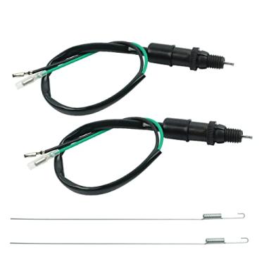 Imagem de FLYPIG Interruptor universal de luz de freio traseiro de motocicleta com kit de mola para Yamaha Honda Kawasaki Suzuki Quad Pit Scooter ATV interruptor de luz traseira