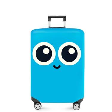 Imagem de ANNA QUEEN Capa de mala com flores, protetor de mala, capa de viagem para bagagem de 50 a 86 cm, acessórios de viagem de elastano extensível e lavável, #17, M(fits 24-26Inch suitcase)