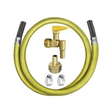 Imagem de Gás Kit Instalação Fogão E Cooktop Com Registro Corta Fogo 90 1,25m- R
