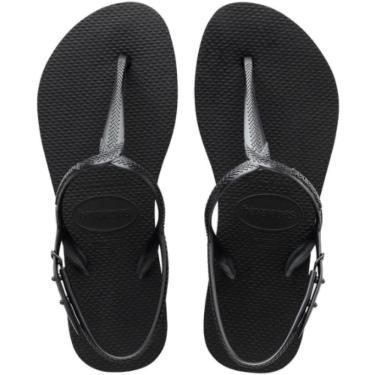 Imagem de Rasteira Twist, Havaianas, Meninas, Preto, 25/26