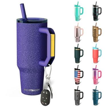 Imagem de Thicc Buddy - Copo de aço inoxidável isolado a vácuo de 1,134 g com tampa e canudo para água - Caneca de viagem compatível com porta-copos - presentes para mulheres e homens ele ela