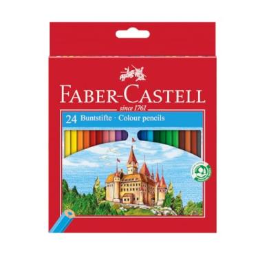 Imagem de Lápis de Cor 24 cores sextavado 120124G Faber Castell