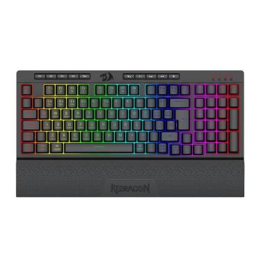 Imagem de Teclado Gamer Membrana sem fio Shiva Pro 98 RGB, Preto, ABNT2, K515RGB-PRO PT, REDRAGON