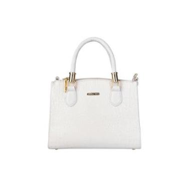 Imagem de Bolsa de couro croco estruturada Emmy-Feminino