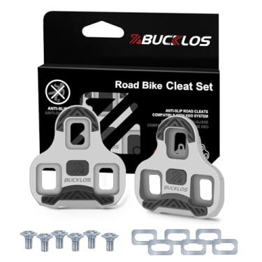 Imagem de BUCKLOS Chuteiras de substituição KEO Grip compatíveis com pedais Look Road KEO - Superfície antiderrapante para spinning Indoor Peloton Cycling e Outdoor Road Bicycle Cycling Shoes