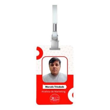 Imagem de Crachá PVC Personalizado - Frente + Cordão + Arte - Papermix