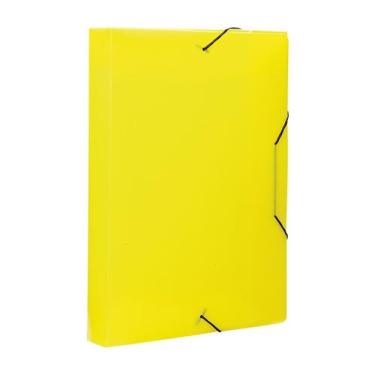 Imagem de Pasta com elástico Dello 40mm top line amarelo
