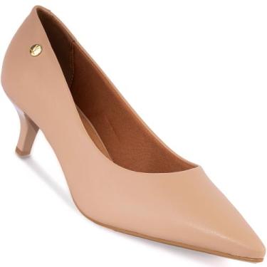 Imagem de Sapato Scarpin Vizzano Salto Baixo Fino Original 1122, Bege, 35