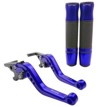 Imagem de Manete Esportiva Manopla Peso Xmax 250 X-max Xmax - Stark Race, Azul