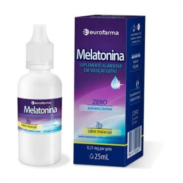 Imagem de Melatonina Eurofarma Suplemento Alimentar 25mL Maracujá Gota