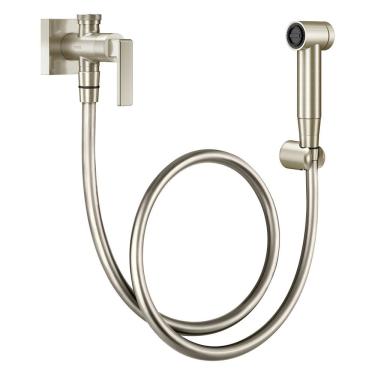 Imagem de Ducha Higiênica Docol Stillo 823744 Com Registro E Derivação Níquel Escovado