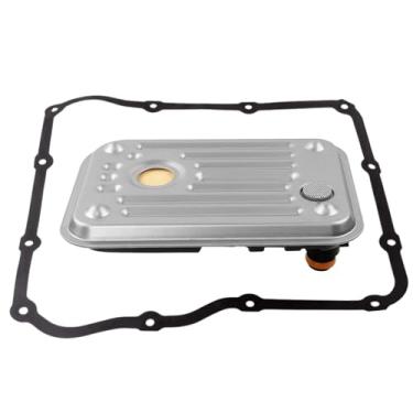 Imagem de PTNHZ Filtro raso interno de transmissão 29537965 com junta de panela compatível com caminhões Chevy GMC 6,6L Duramax Diesel 2001-2010 | Para transmissões das séries Allison 1000 e 2000