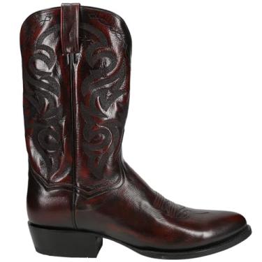 Imagem de Dan Post Botas masculinas Milwaukee bico redondo casual cano médio panturrilha - Preto, Cereja preta, 10 Wide