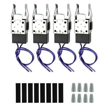 Imagem de Kit de receptáculo e fio de 4 peças compatíveis com queimadores de fogão GE Electric Ranges Hotpoint substitui WB17X5113 AP2021559