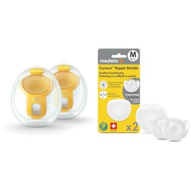 Imagem de Copos de coleta sem usar as mãos para bombas de mama elétricas Medela