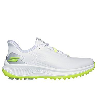 Imagem de Skechers Tênis de golfe masculino de golfe Blade Grip Flex Spikeless impermeável, Branco/Amarelo, 45