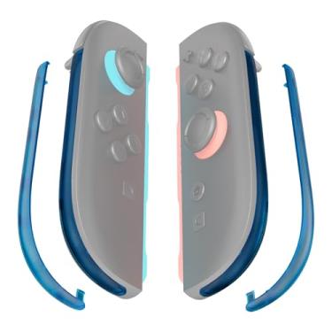 Imagem de eXtremeRate Replacement Decorative Strips for Joycon 2, Custom DIY Decoration Strip Side Housing Trim Shell with Prying Stick for Nintendo Switch 2 Controller - Clear Blue