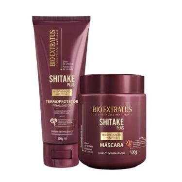 Imagem de Kit Shitake finalização nutritiva 1 Máscara 500ml 1 Finalizador Termop