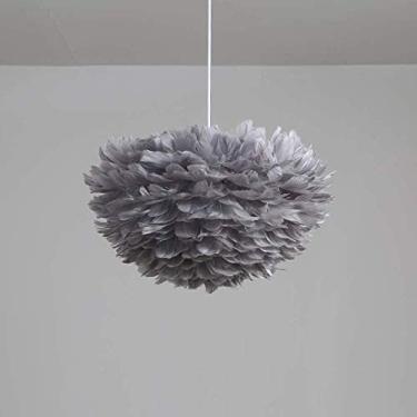 Imagem de Luminária pendente minimalista com design criativo de penas, lâmpada moderna para quarto infantil, sala de estar, quarto, mesa de jantar, lustre redondo, iluminação decorativa de teto, lâmpa