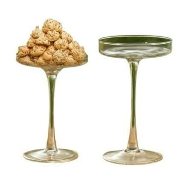 Imagem de Kit 2 Pratos Com Pé Porta Bolo E Doces Vidro Boleira