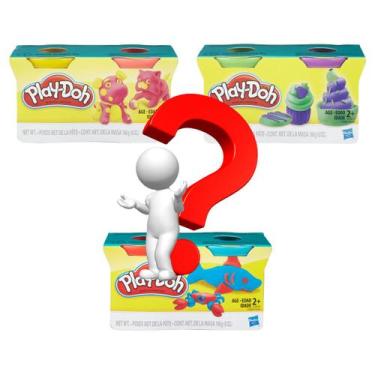 Imagem de Massinha play-doh com 2 potes sortidos - hasbro 23655