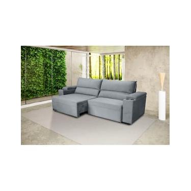 Imagem de Sofá RBF Móveis Acapulco 4 Lugares Bipartido Retrátil Reclinável