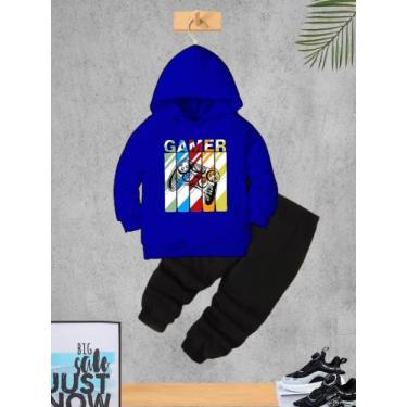 Imagem de Conjunto moletom infantil - Cabide kids, Azul, 10