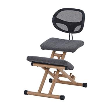 Imagem de CUTPOIY Cadeira de escritório cadeira de escritório cadeiras de ajoelhar ergonômicas ajustáveis cadeira de joelho ergonômica banco ajustável para casa e escritório cadeira de computador ajoelhada com
