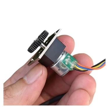 Imagem de ZGA12-15BY 15MM 2-Phase 4-Wire Gear Stepper iniciador eletrônico de metal completo caixa de engrenagens pisada eletrônica starter Gear DIY Robot Monitor Camera DWBPGVUN