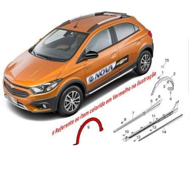 Imagem de Moldura De Roda Dianteira Lado Esquerdo Pecas Genuinas Gm Onix 2017 A 