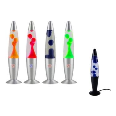 Imagem de Lâmpada de lava, decoração LED, 41 cm, azul